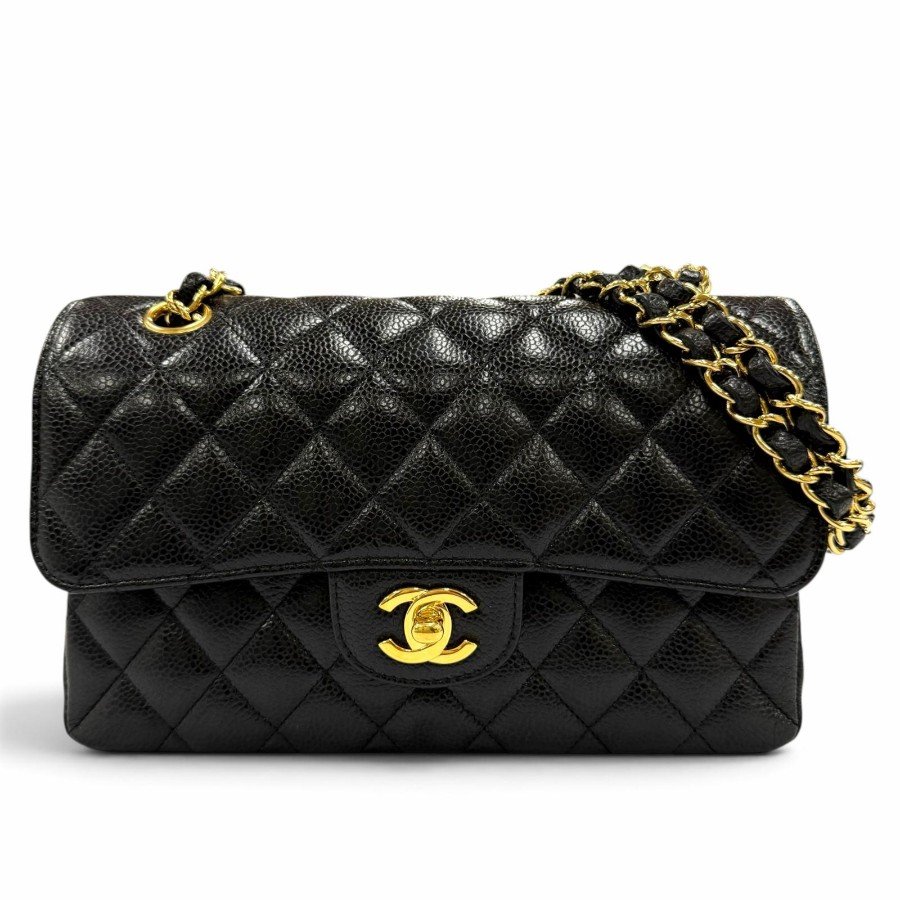 Chanel A01113 Matelassé Black Caviar