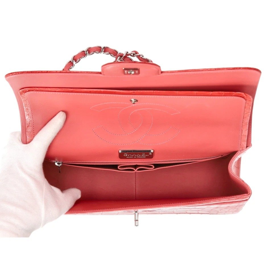 Chanel Double Flap Jumbo Matte inside view