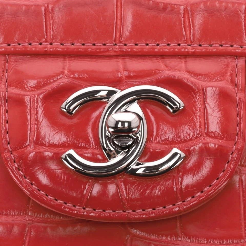 Chanel Double Flap Jumbo Matte Ombre Alligator - Image 8