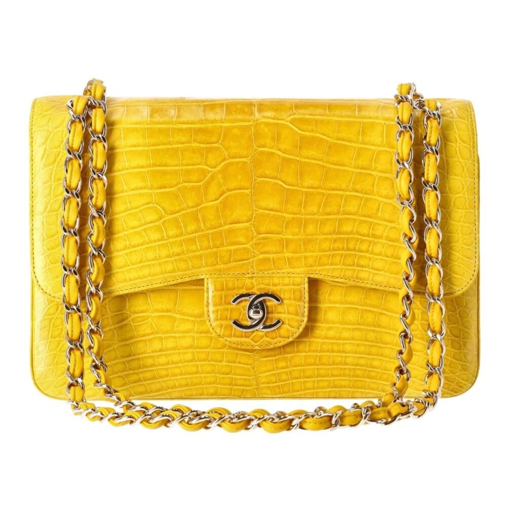 Chanel Yellow Shinny Alligator