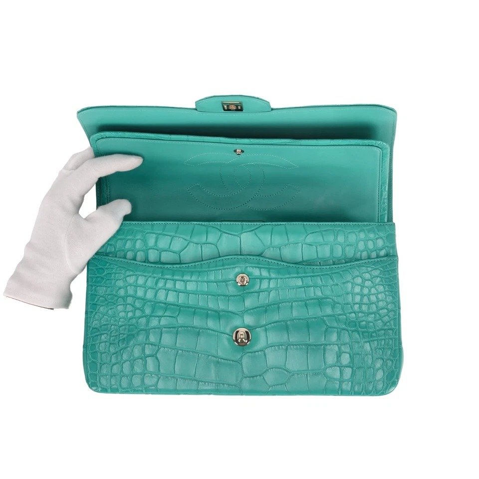 Chanel Matte Alligator Jumbo flap