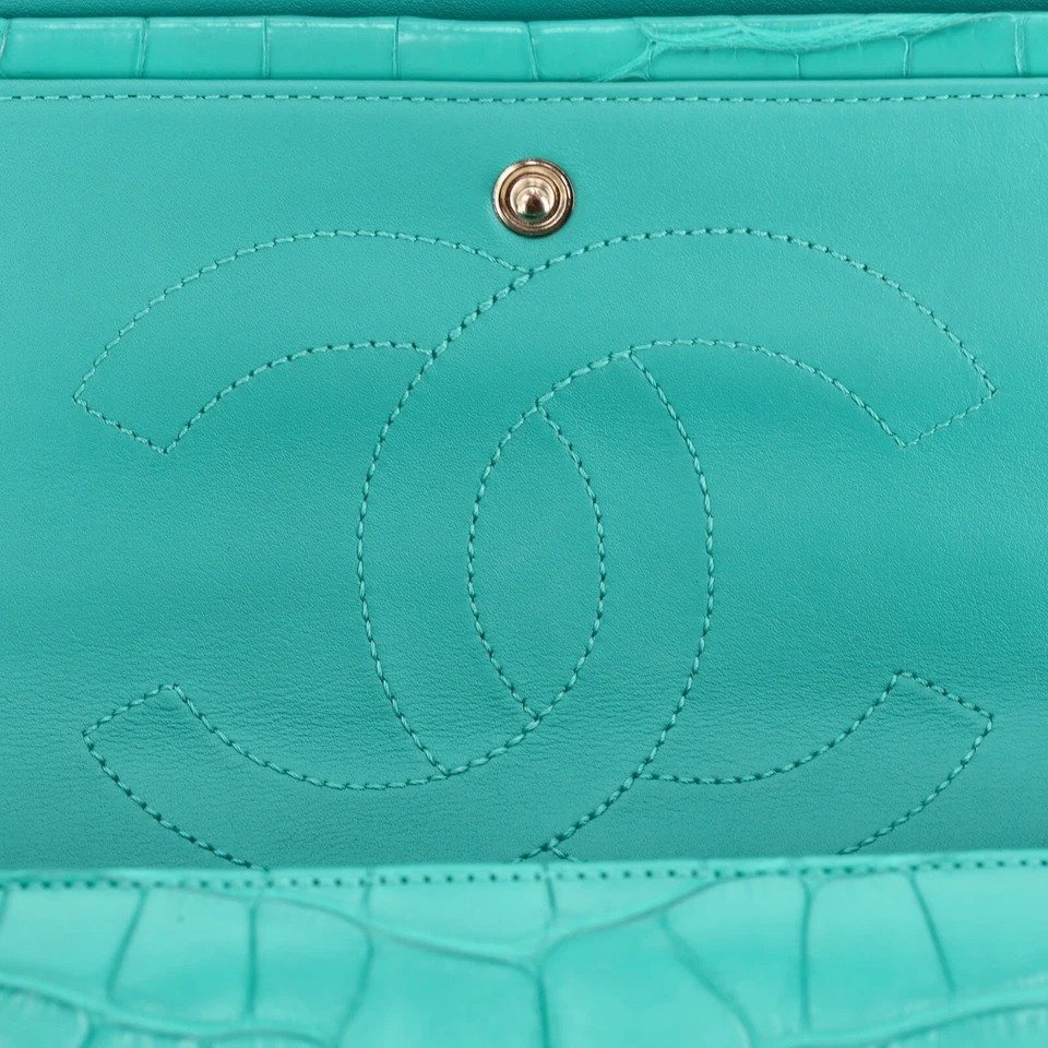 Chanel Matte Alligator Jumbo double flap