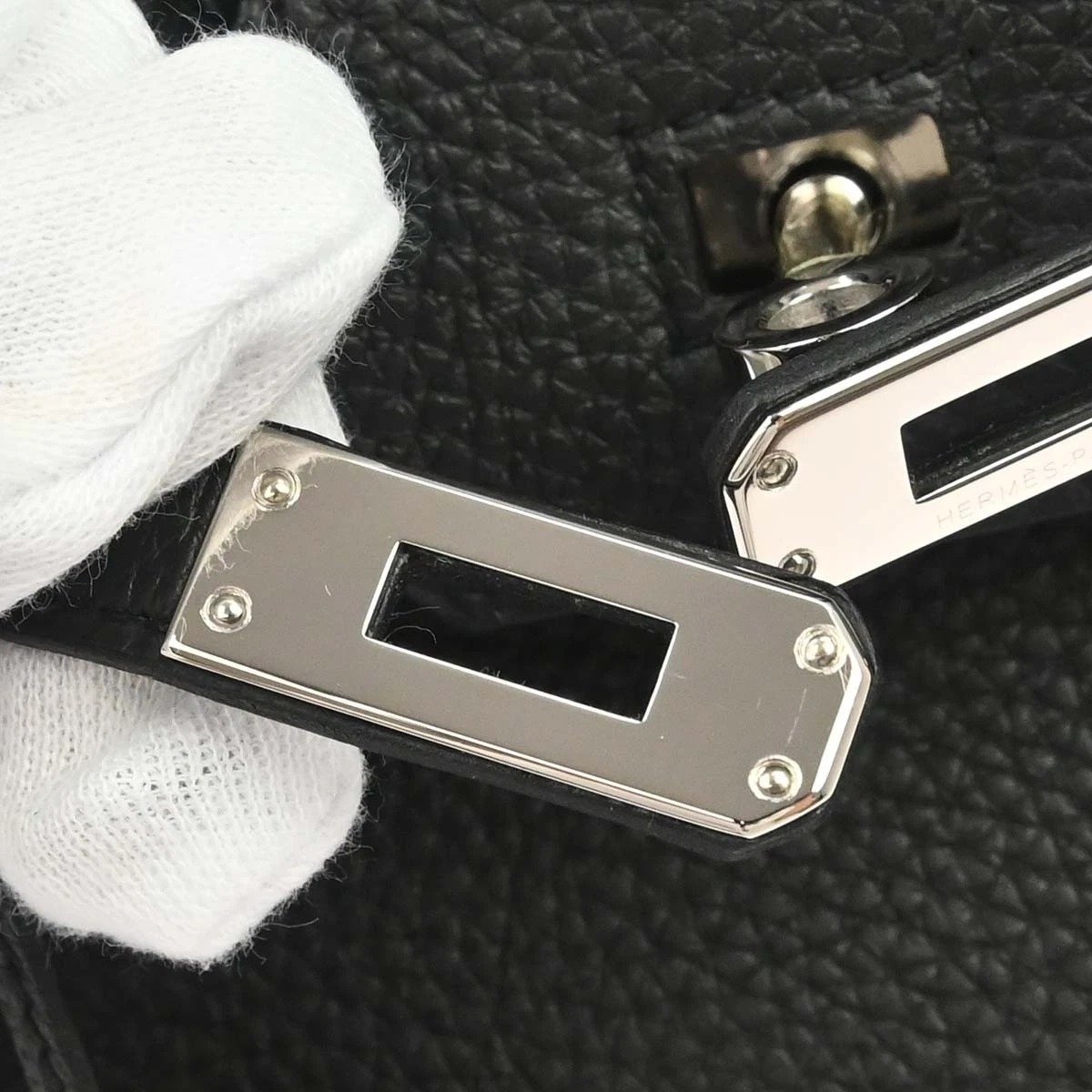 Hermès Birkin 25 Black Togo handbag hardware