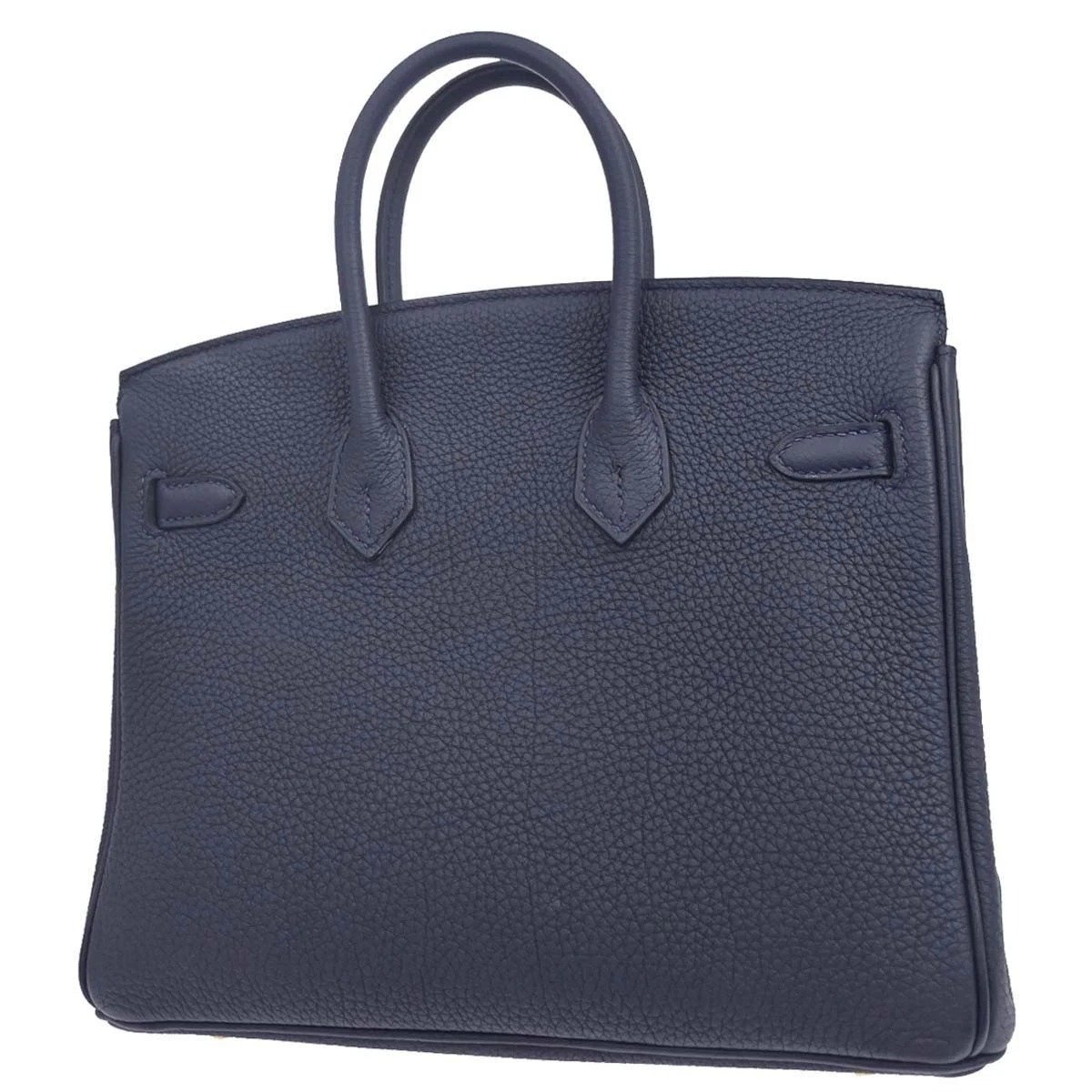 Hermes Birkin 25 Blue Nuit Togo back view