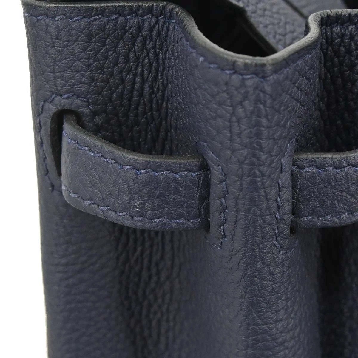 Hermes Birkin 25 Blue Nuit Togo side view