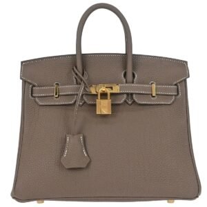 Hermès Birkin 25 Étoupe Gray Togo leather