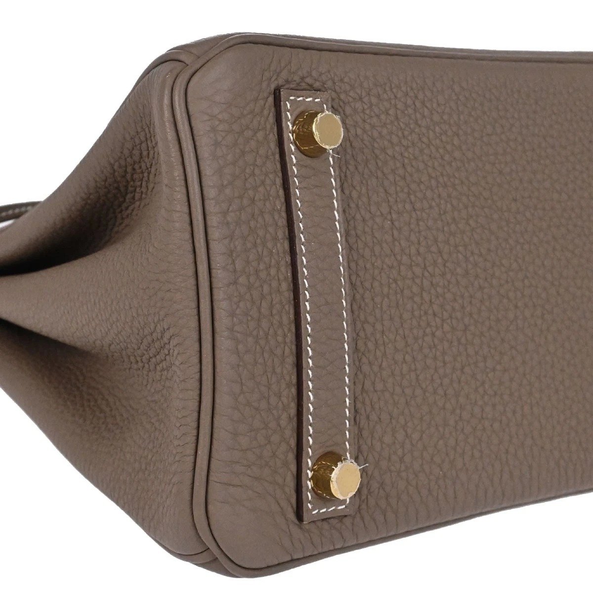 Hermès Birkin 25 Étoupe Togo leather protective feet