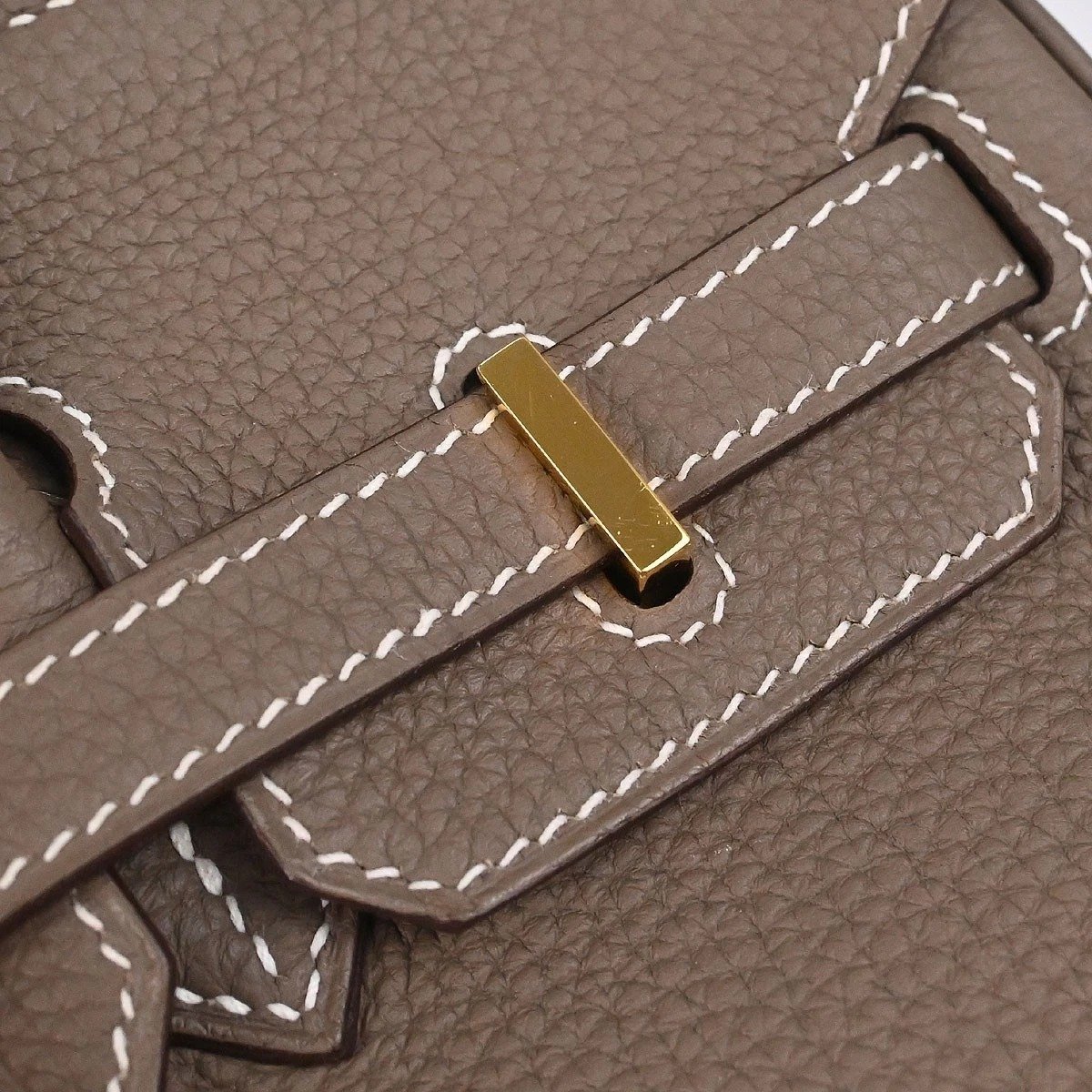 Hermès Birkin 25 Étoupe Togo leather belt