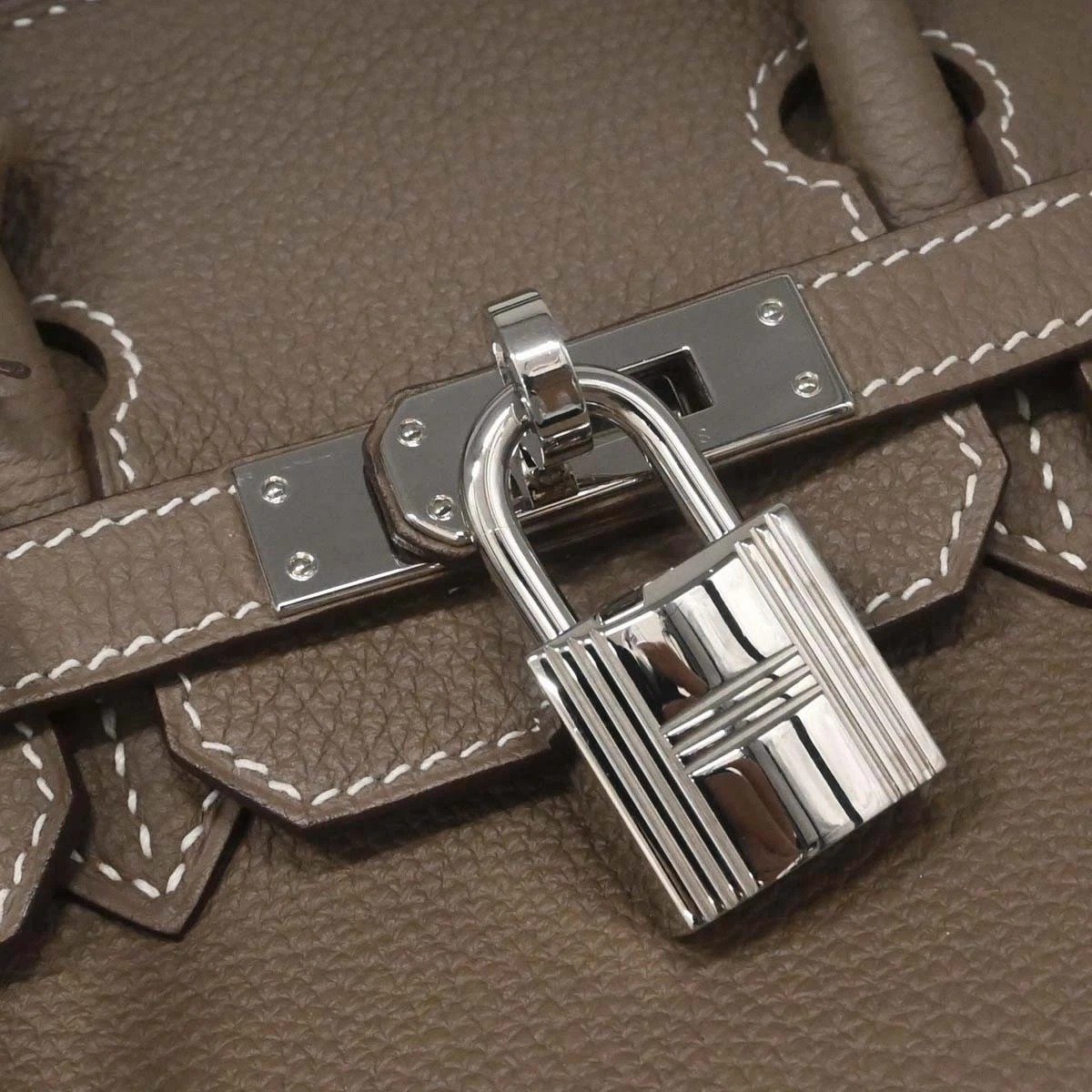 Hermes Birkin 25 Etoupe Gray Togo Leather hardware