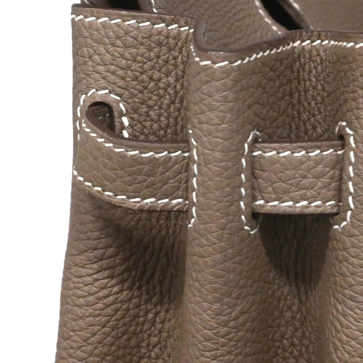 Hermes Birkin 25 Etoupe Gray Togo side view