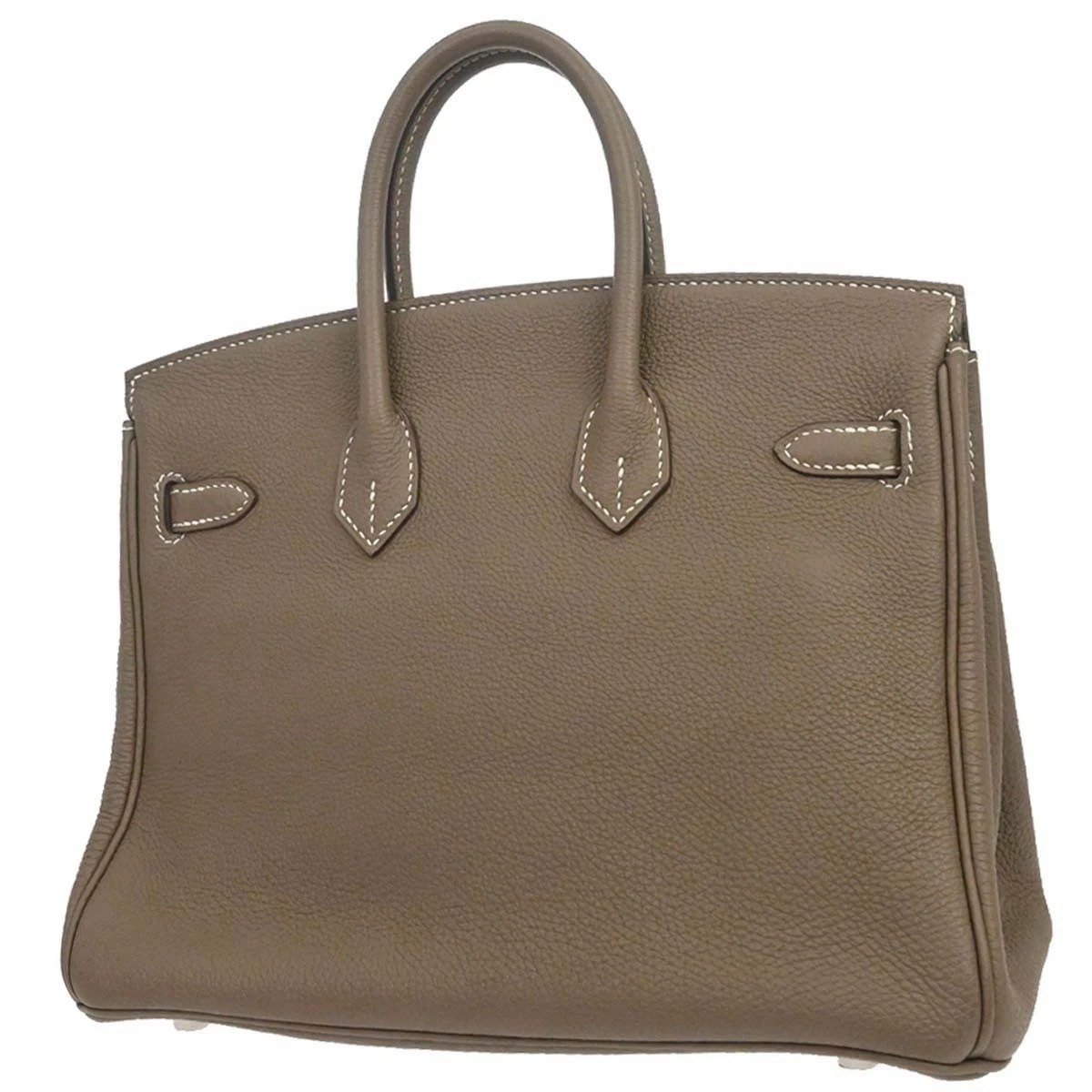 Hermes Birkin 25 Etoupe Gray Togo back view