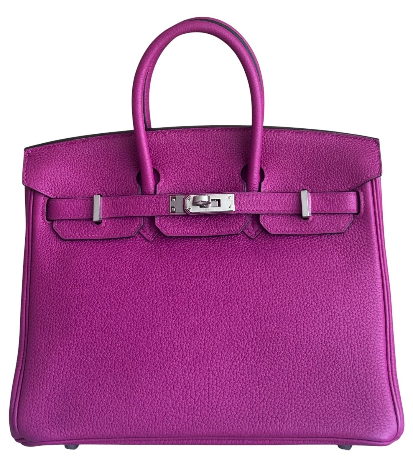 Hermès Birkin 25 Rose Pourpre Togo front view