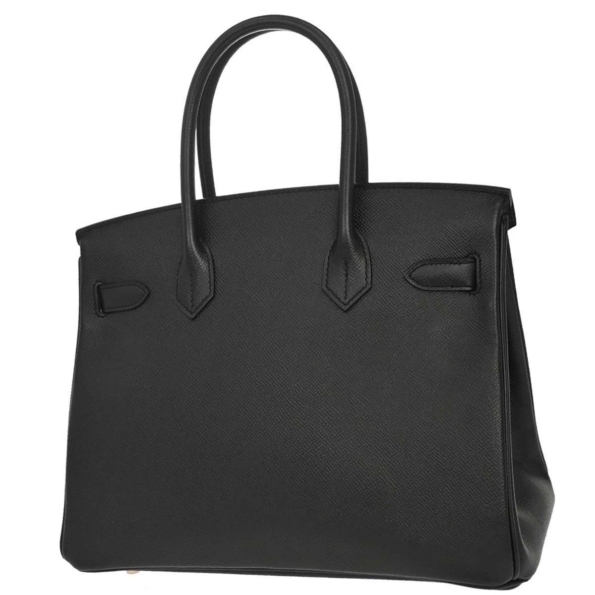 Hermès Birkin 30 Black Epsom back view