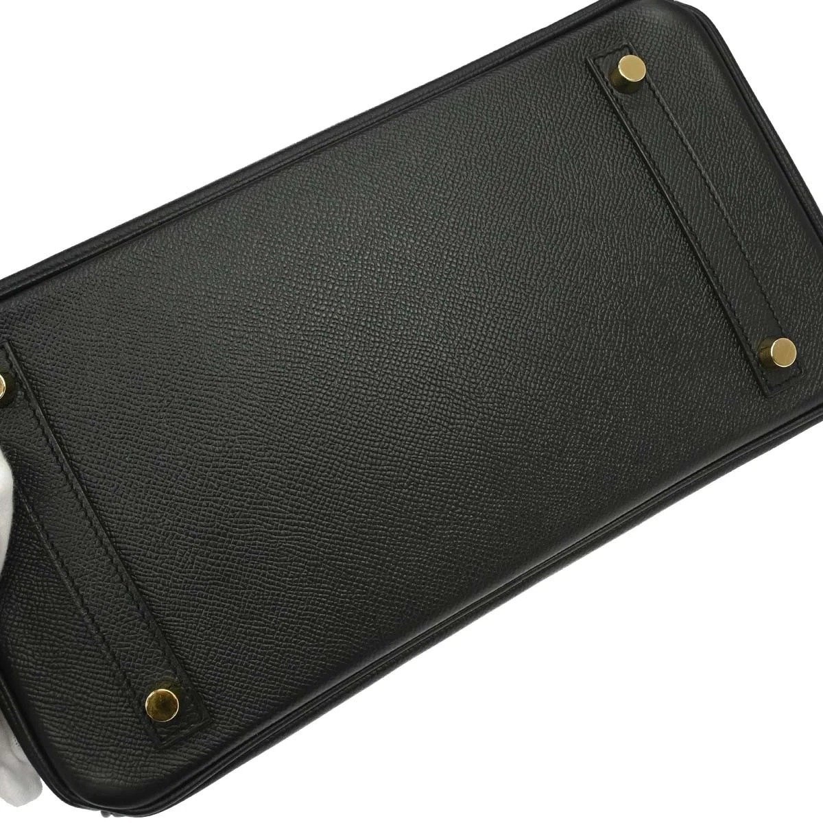Hermès Birkin 30 Black Epsom bottom view