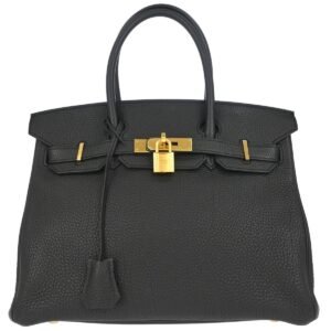 Luxury Hermès Birkin 30 Black Togo