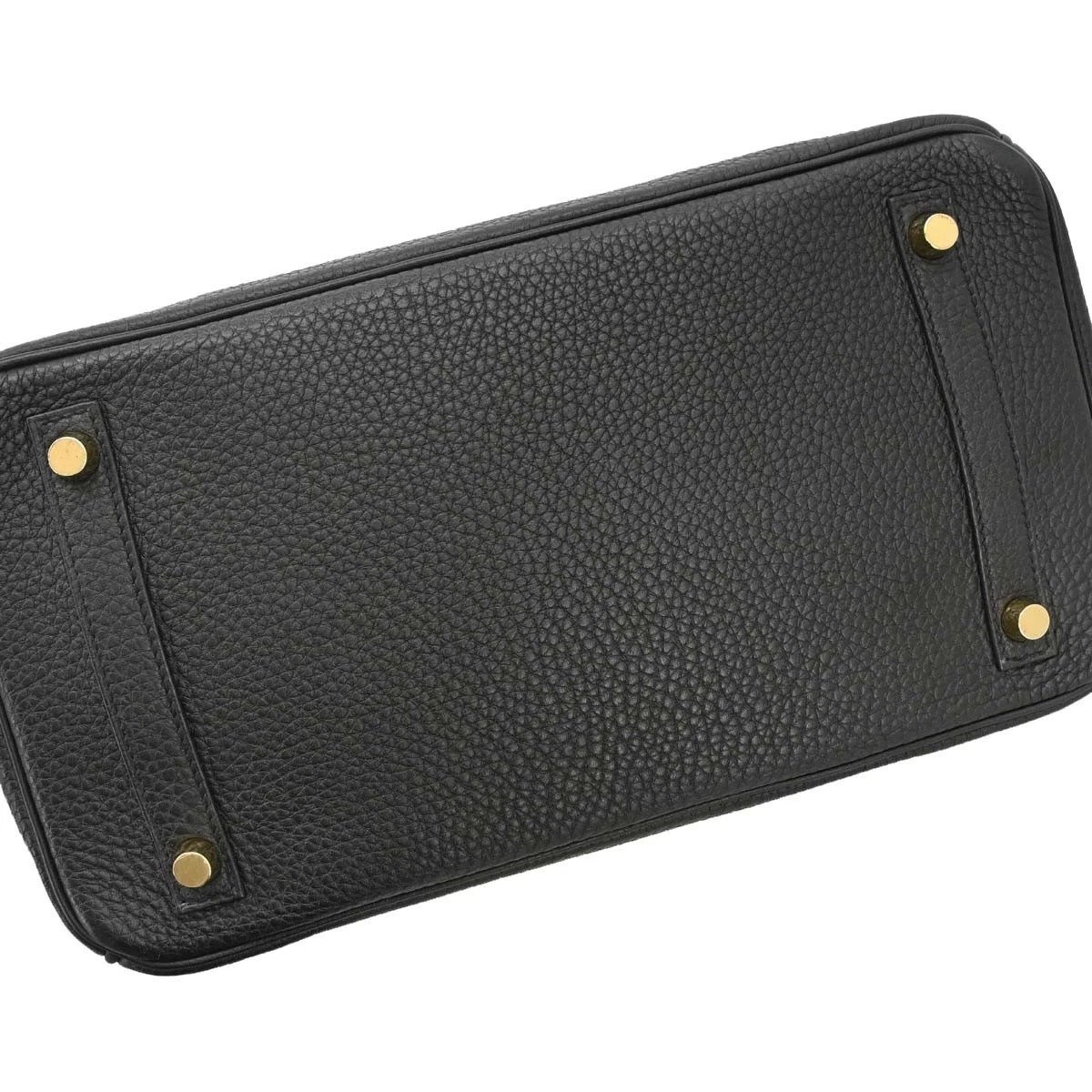 Hermès Birkin 30 Black Togo bottom view