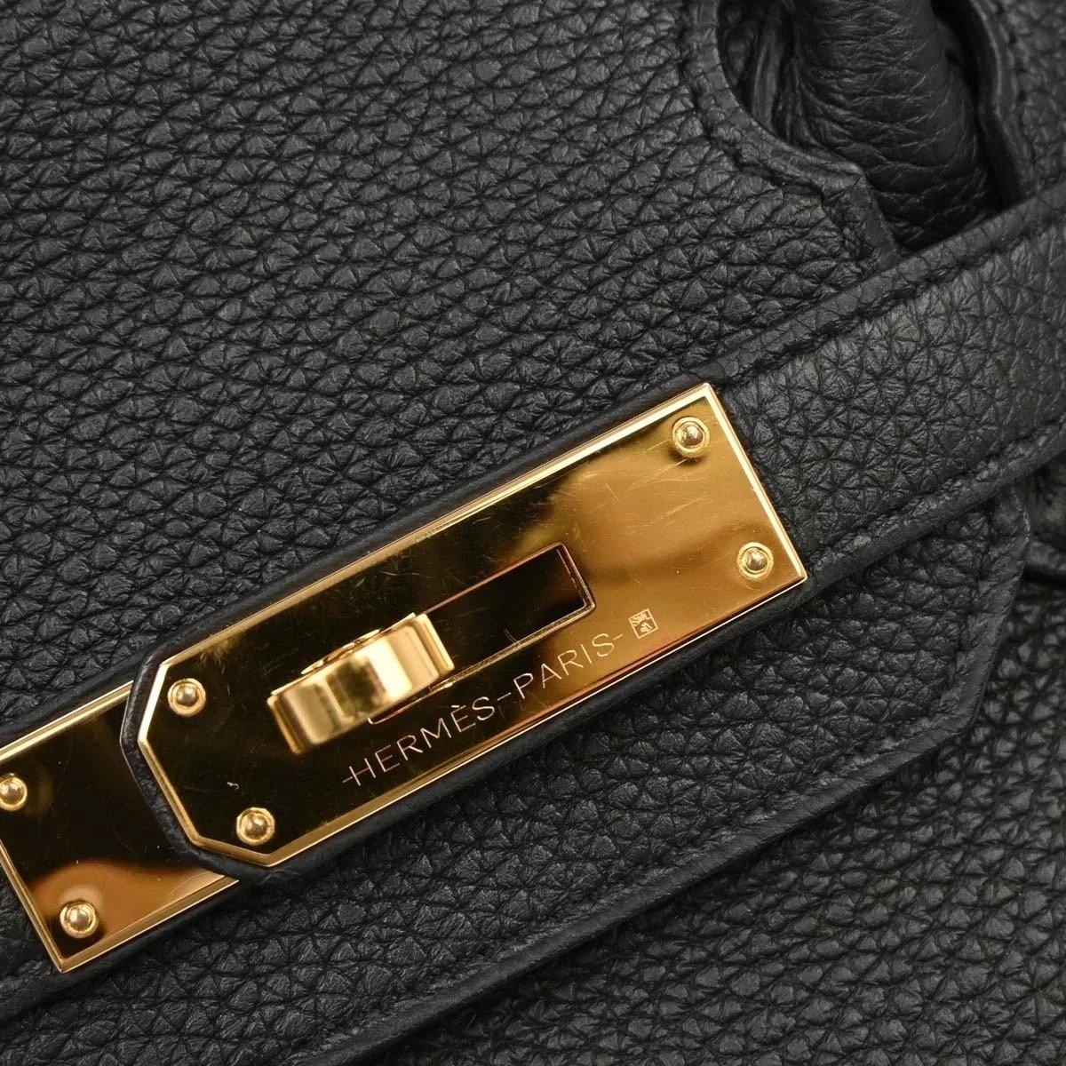 Luxury Hermès Birkin 30 Black Togo hardware