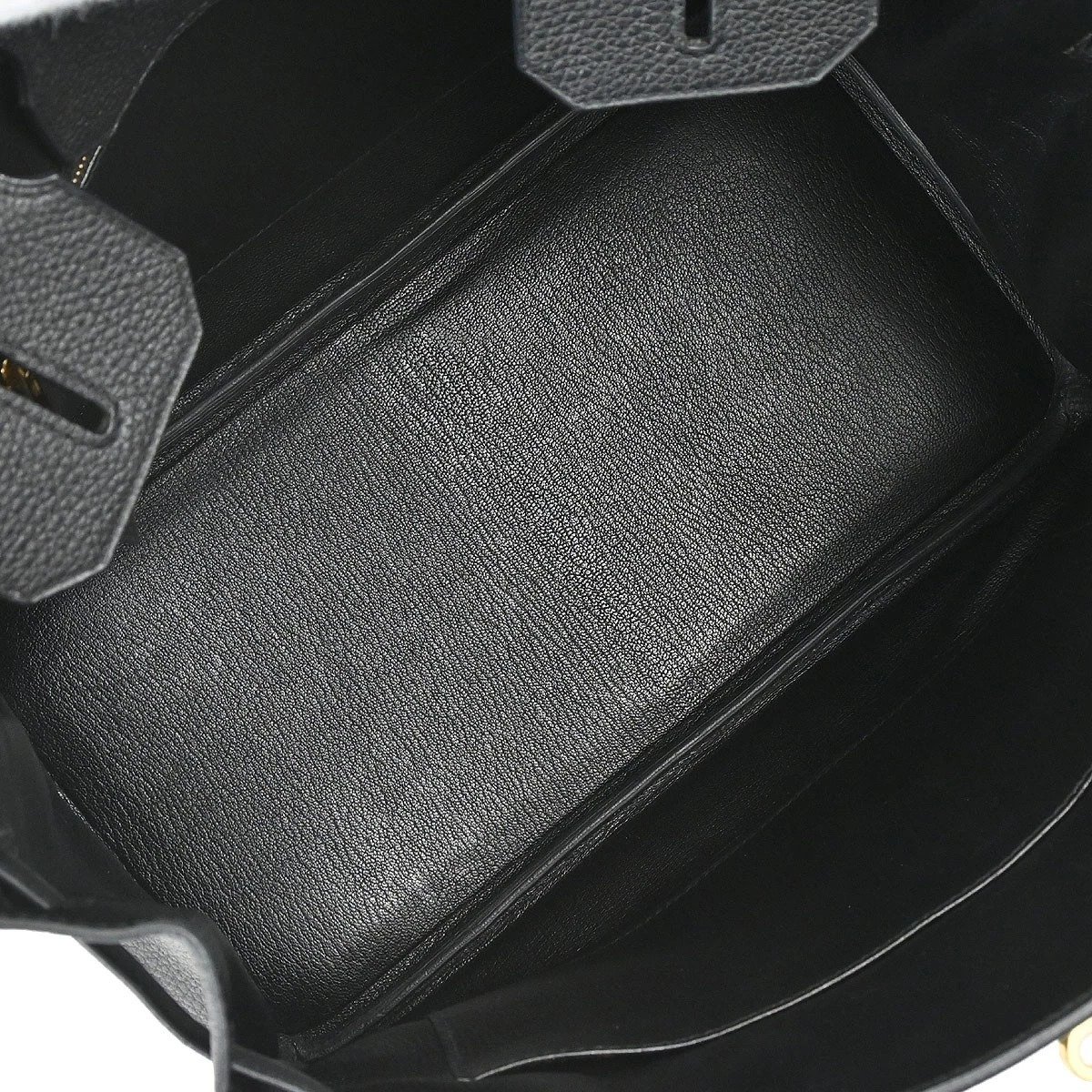 Hermès Birkin 30 Black Togo Handbag interior view
