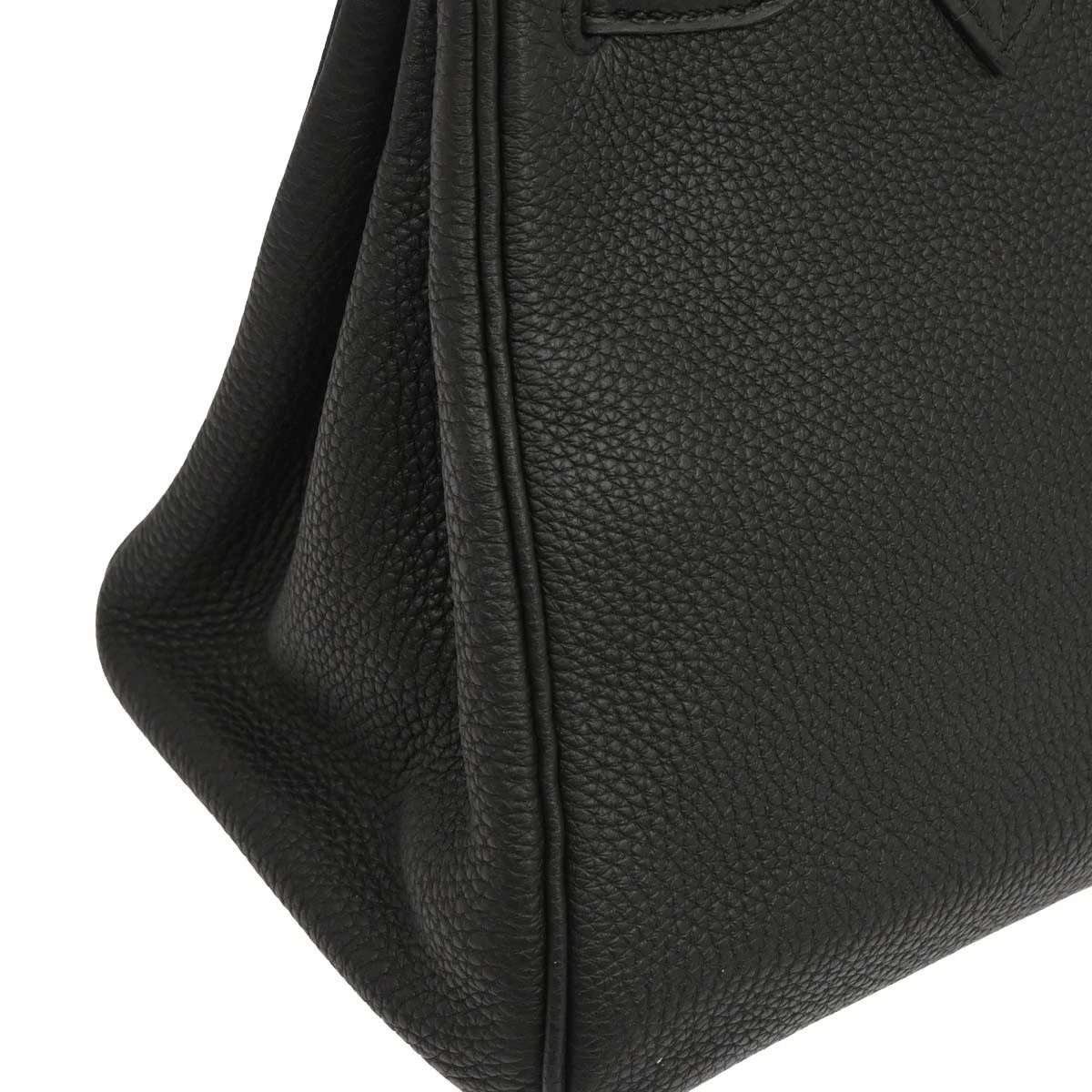 Luxury Hermès Birkin 30 Black Togo side view