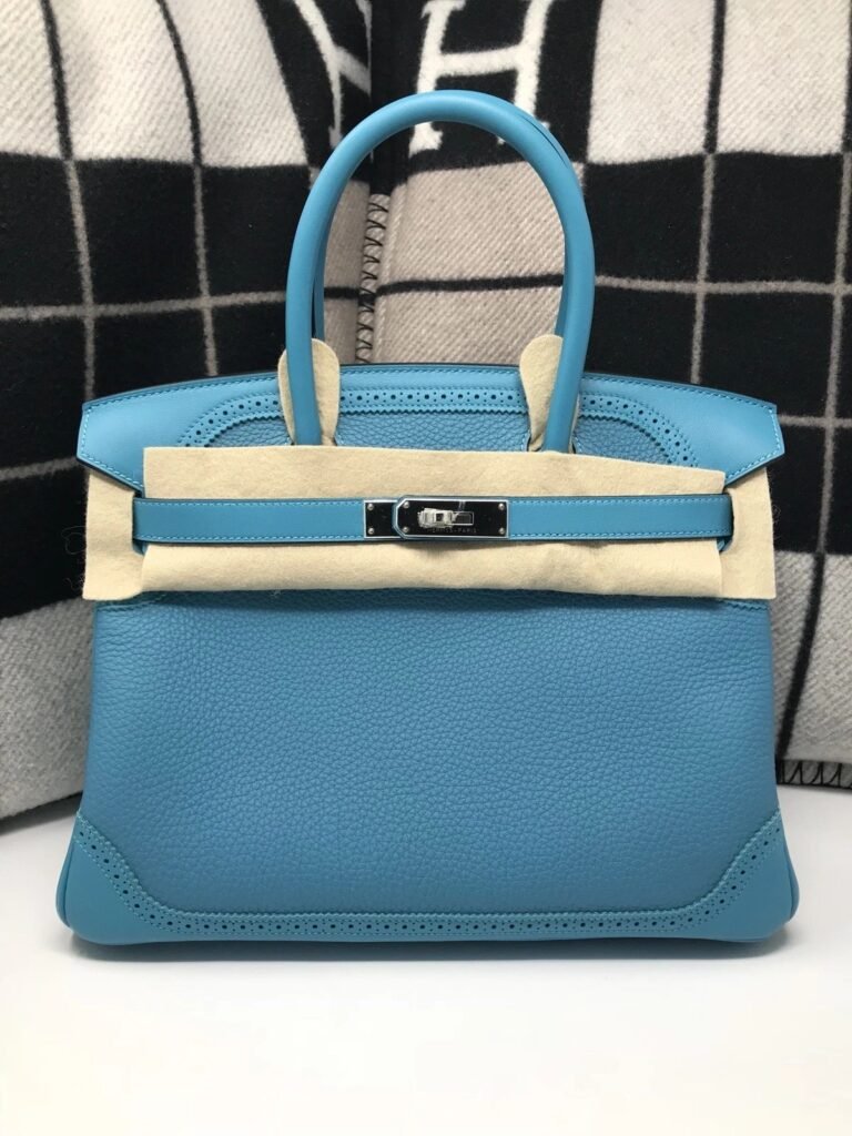 Hermès Birkin 30 Ghillies Turquoise