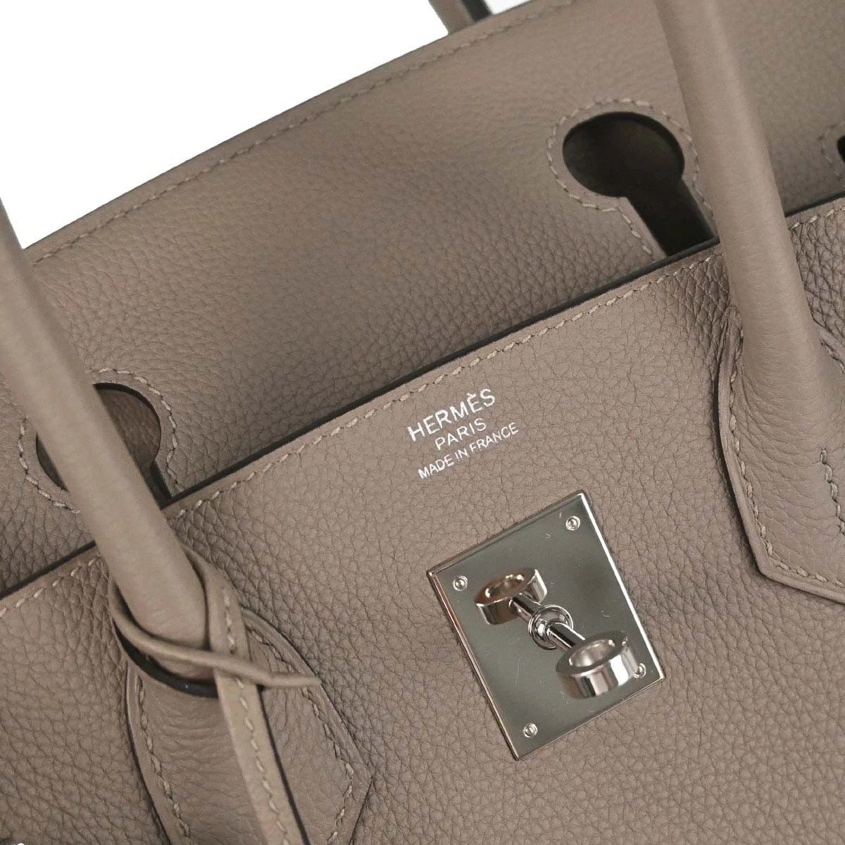Hermès Birkin 30 Gris Asphalt Togo front view