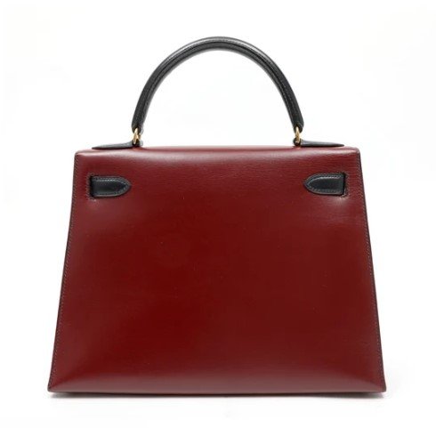 Hermès Kelly 32cm Box Tri-Color Sellier Calfskin back view