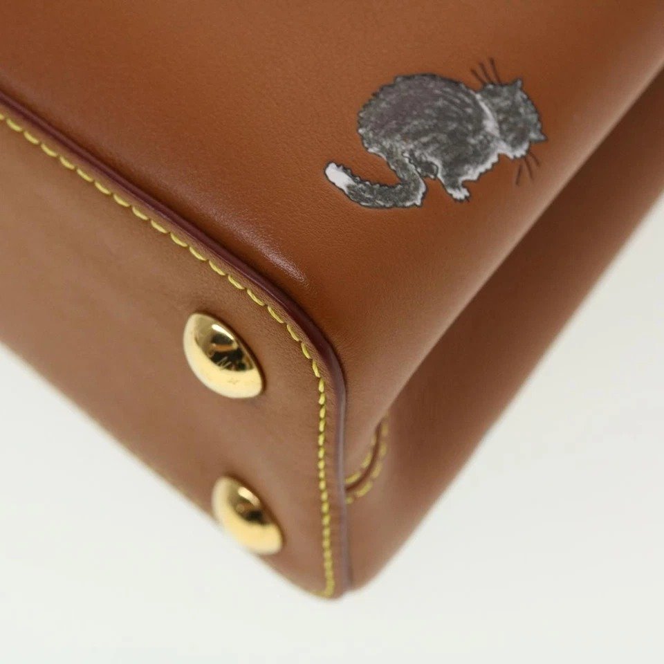Louis Vuitton Capucines Catogram BB Brown corner 2