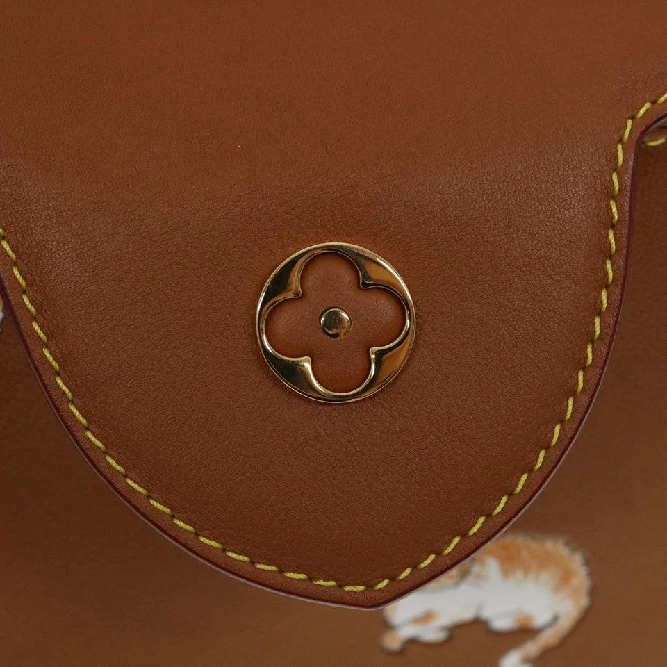 Louis Vuitton Capucines Catogram BB Brown logo