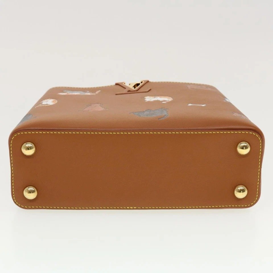 Louis Vuitton Capucines Catogram BB Brown bottom view
