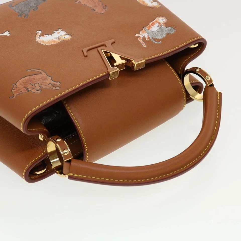 Louis Vuitton Capucines Catogram BB Brown top view