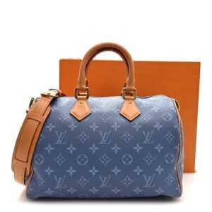 Louis Vuitton Speedy Bandouliere P9 30 Silk Blue