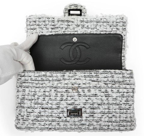 Chanel 2.55 Reissue Garden Party Silver Hardware flap