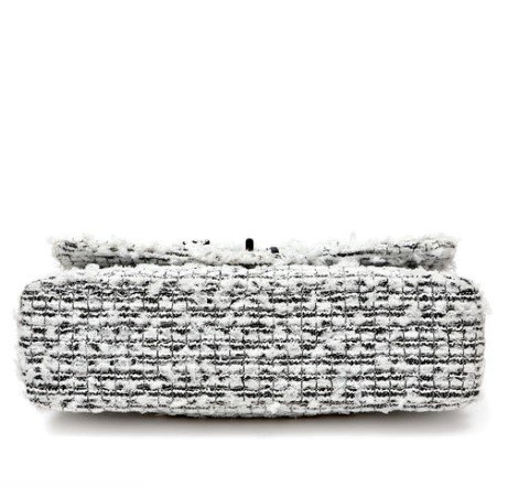Chanel 2.55 Reissue Garden Party Silver Hardware bottom view