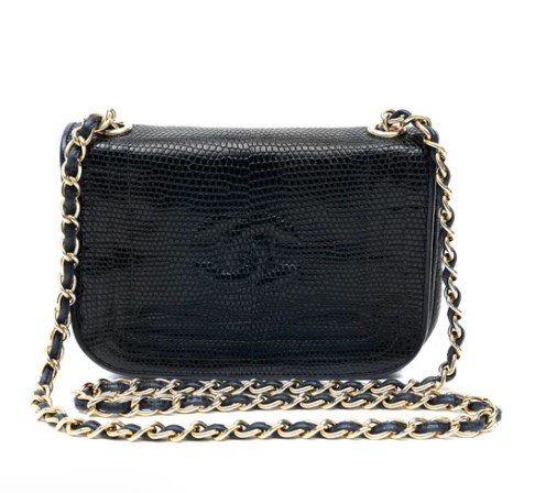 Chanel Mini Flap Bag Lizard