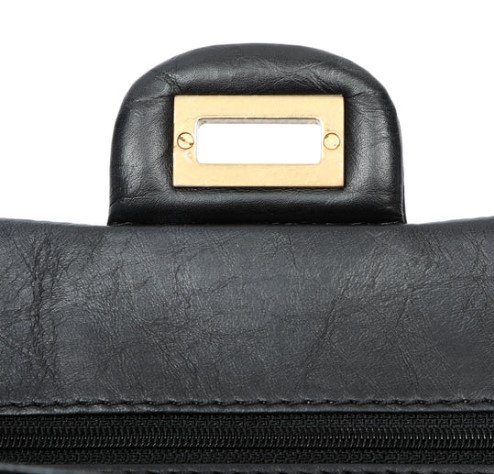 Chanel Reissue 2.55 Flap Bag Lucky Charms Gold Hardware flap detail