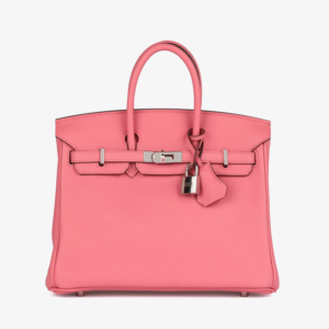 Hermès Birkin 25 Retourne Rose Azalee Swift Leather