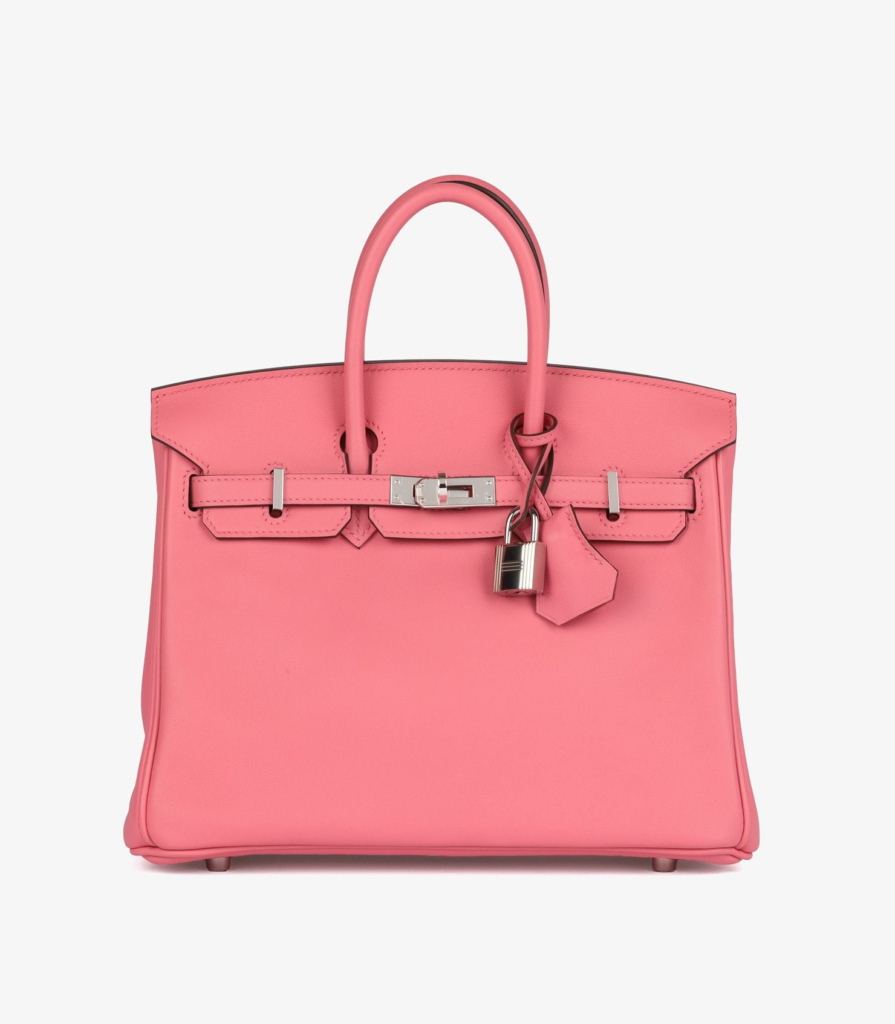 Hermès Birkin 25 Retourne Rose Azalee Swift Leather