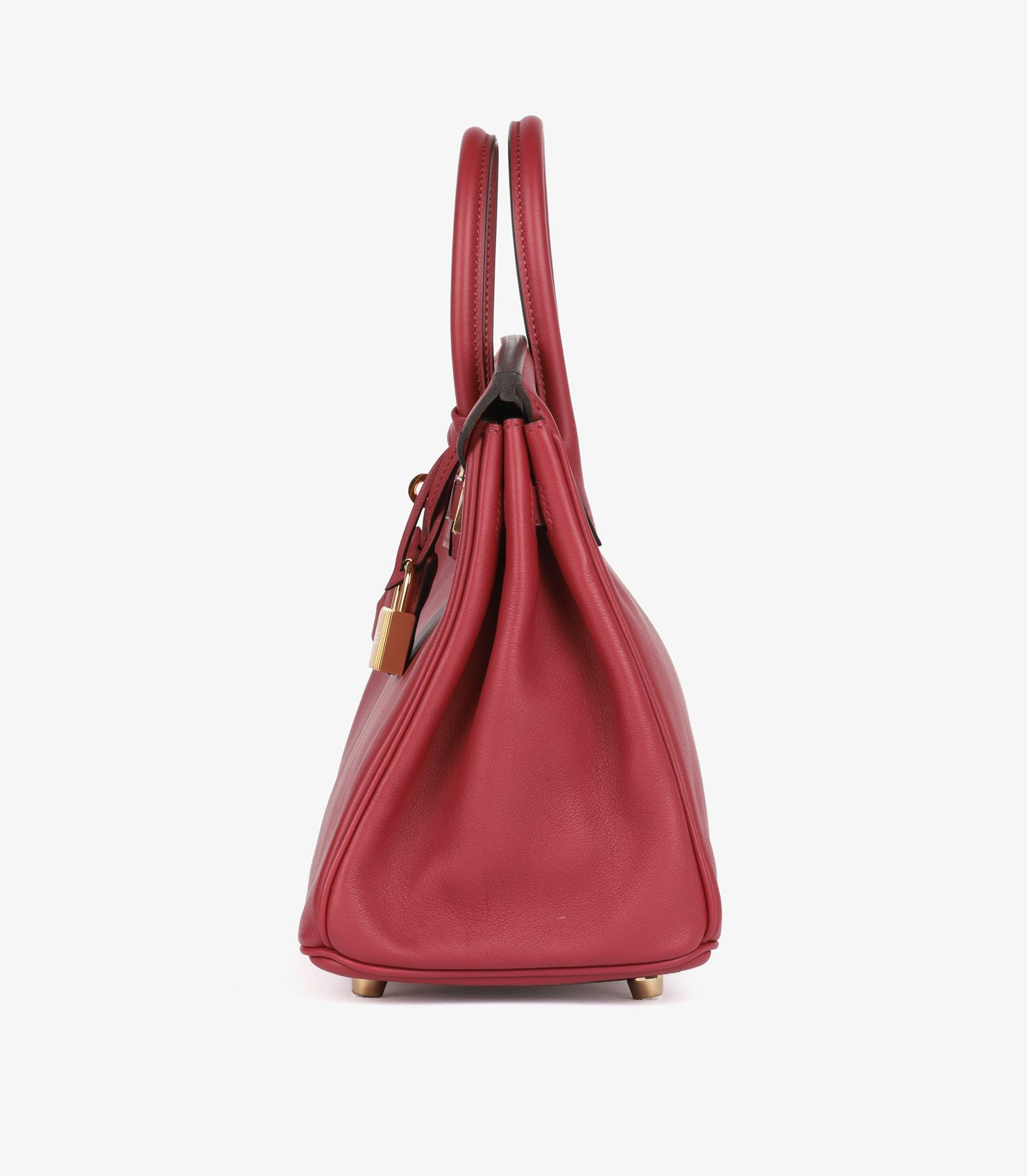 Hermès Birkin 25 Rouge Vif Retourne Swift Leather right side view
