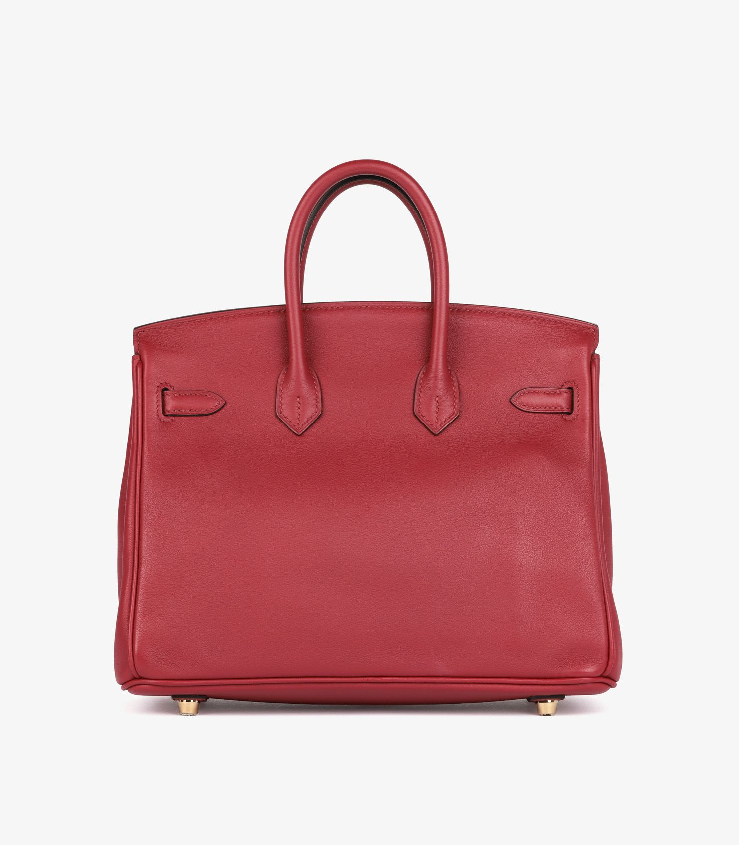 Hermès Birkin 25 Rouge Vif Retourne Swift Leather back view