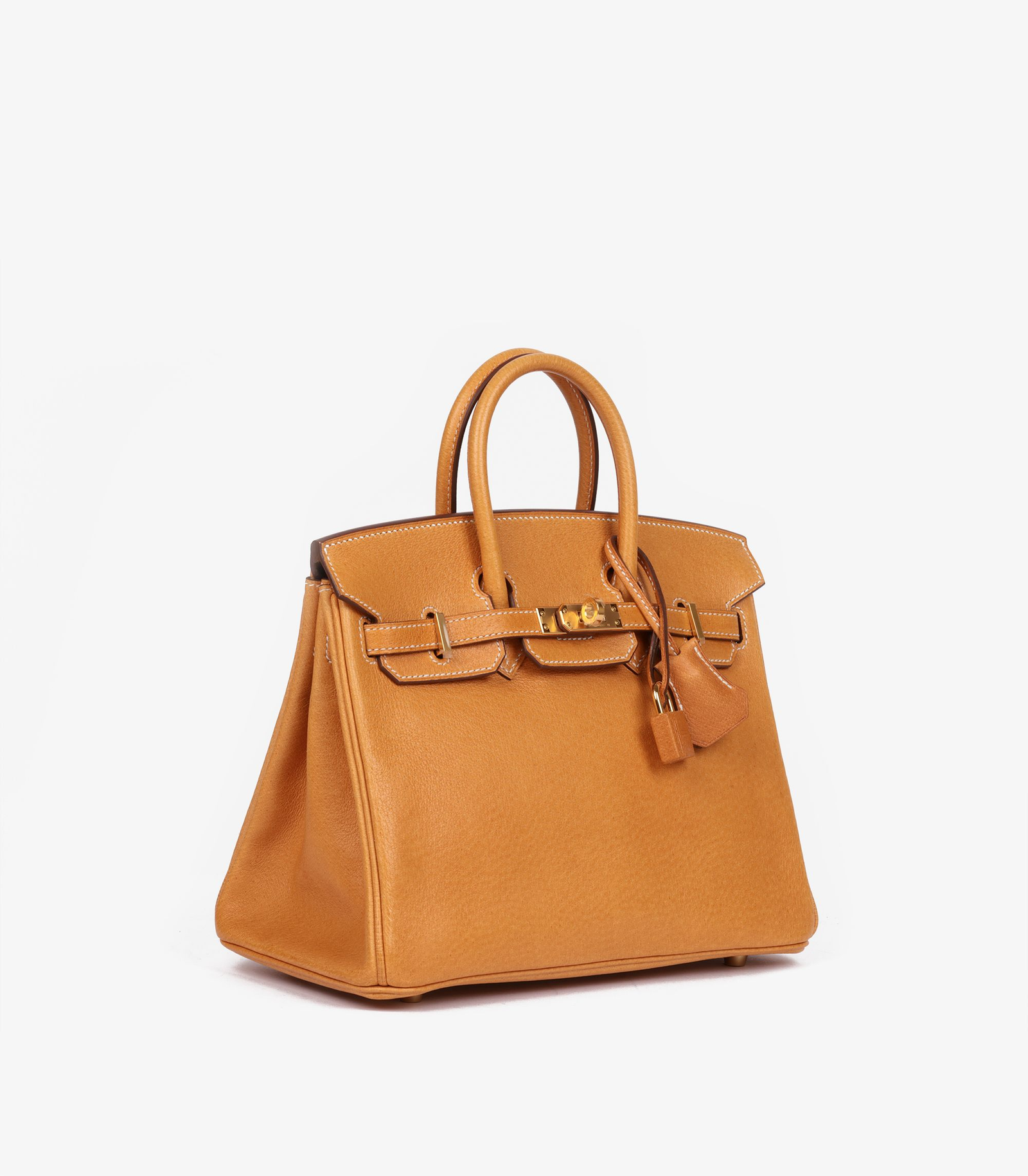 Hermès Birkin 25 Toffee Peau De Porc Gold Hardware front view