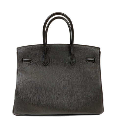 Hermès Birkin 35cm Black Togo Palladium Hardware back view