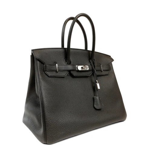 Hermès Birkin 35cm Black Togo Palladium Hardware side view