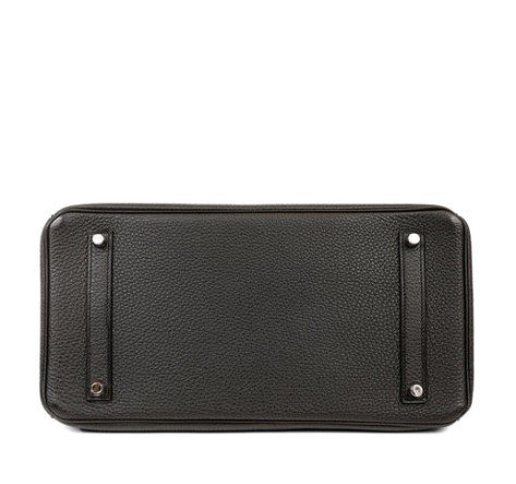 Hermès Birkin 35cm Black Togo Palladium Hardware bottom view