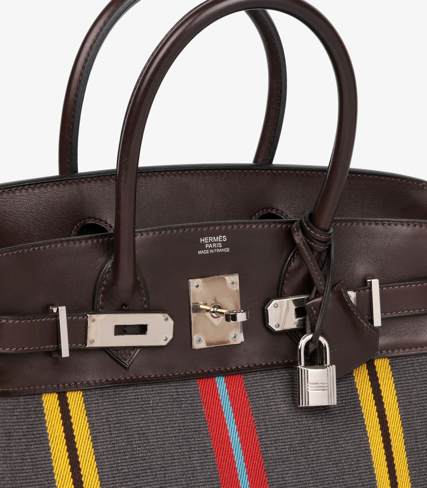 Hermès Birkin Jumping 30 Multicolour Striped hardware