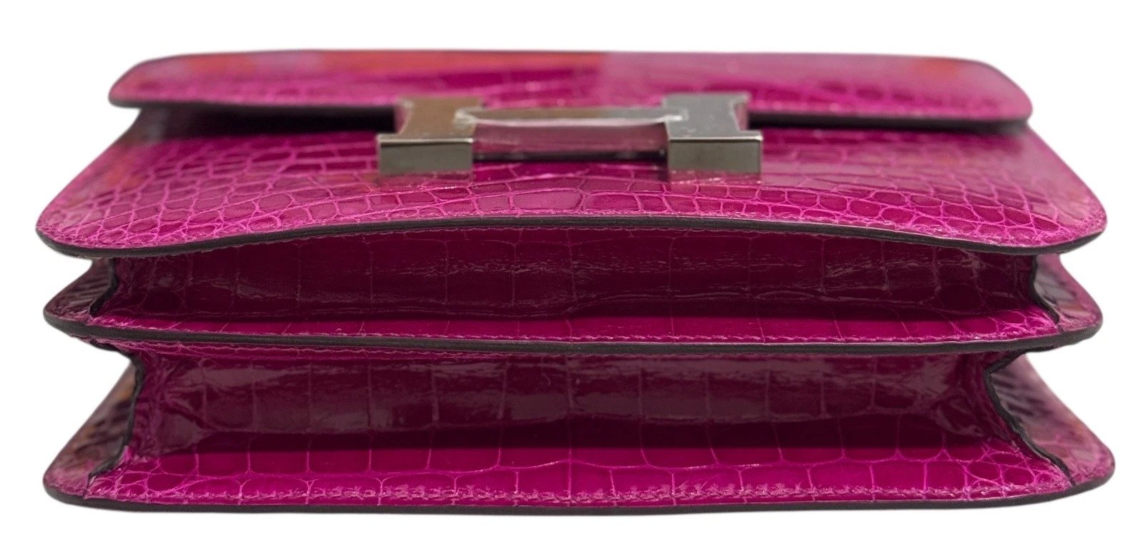 Hermès Constance 18 Mini Rose Scheherazade bottom view