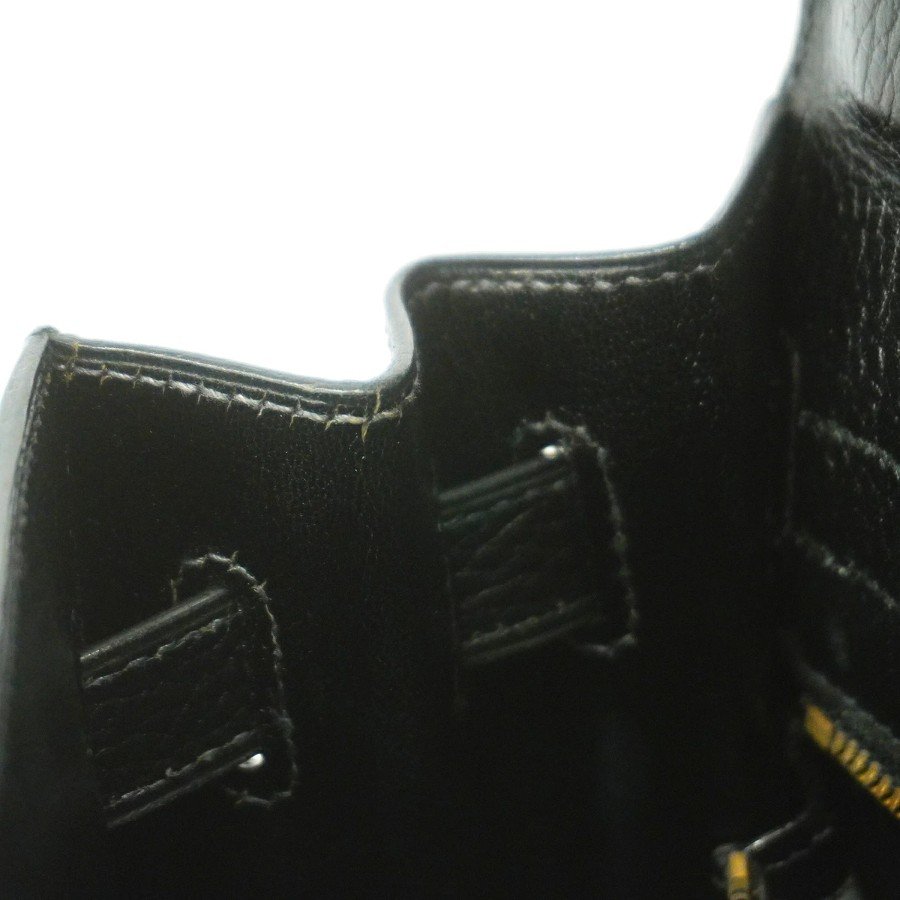 Hermes Kelly 32 Ardennes Black Gold Hardware leather
