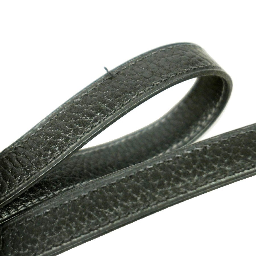 Hermes Kelly 32 Ardennes Black Gold Hardware strap detail