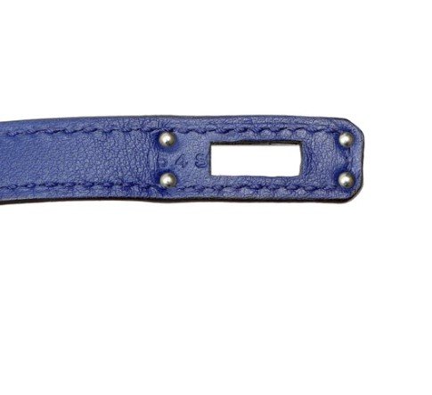 Hermès Kelly Pochette Bleu Electrique Swift Palladium Hardware - Image 9